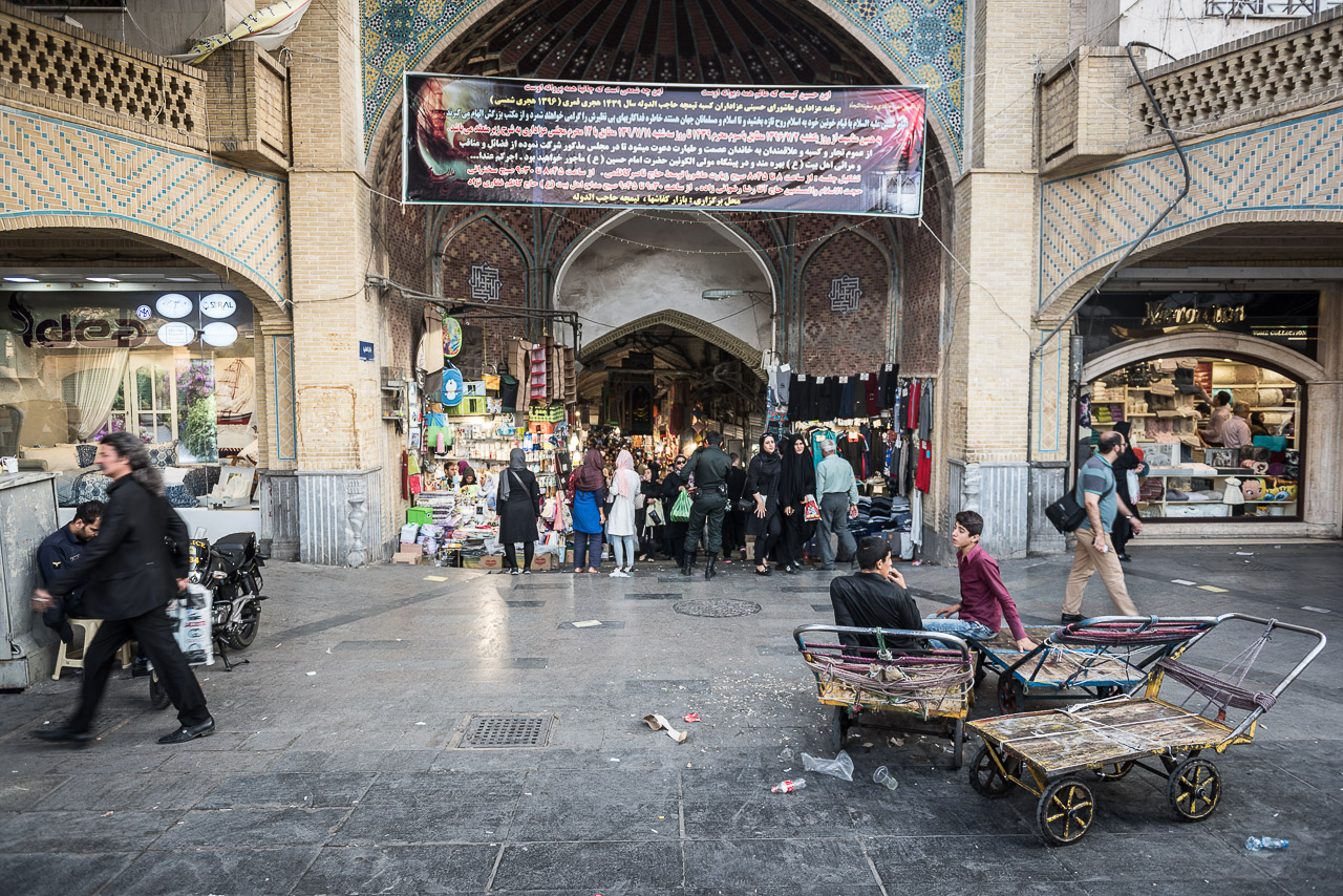 Entrance to a Bazaar in Tehran