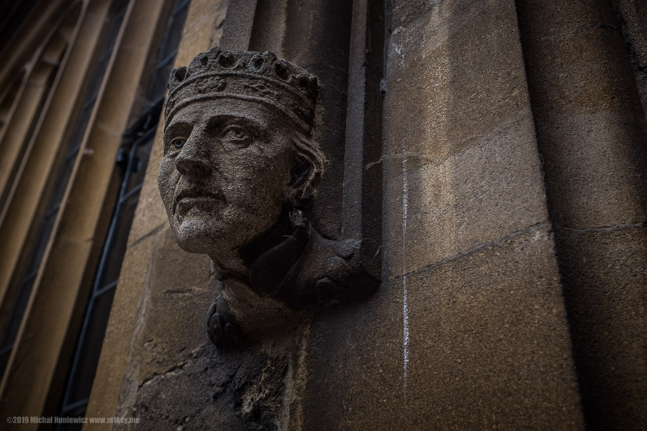 Stone Head Outside The Bodleian Library