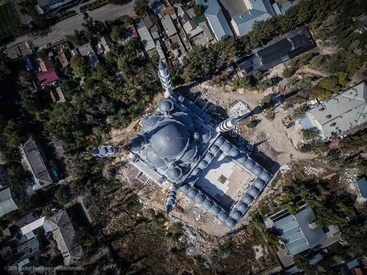 New Central Mosque from Above