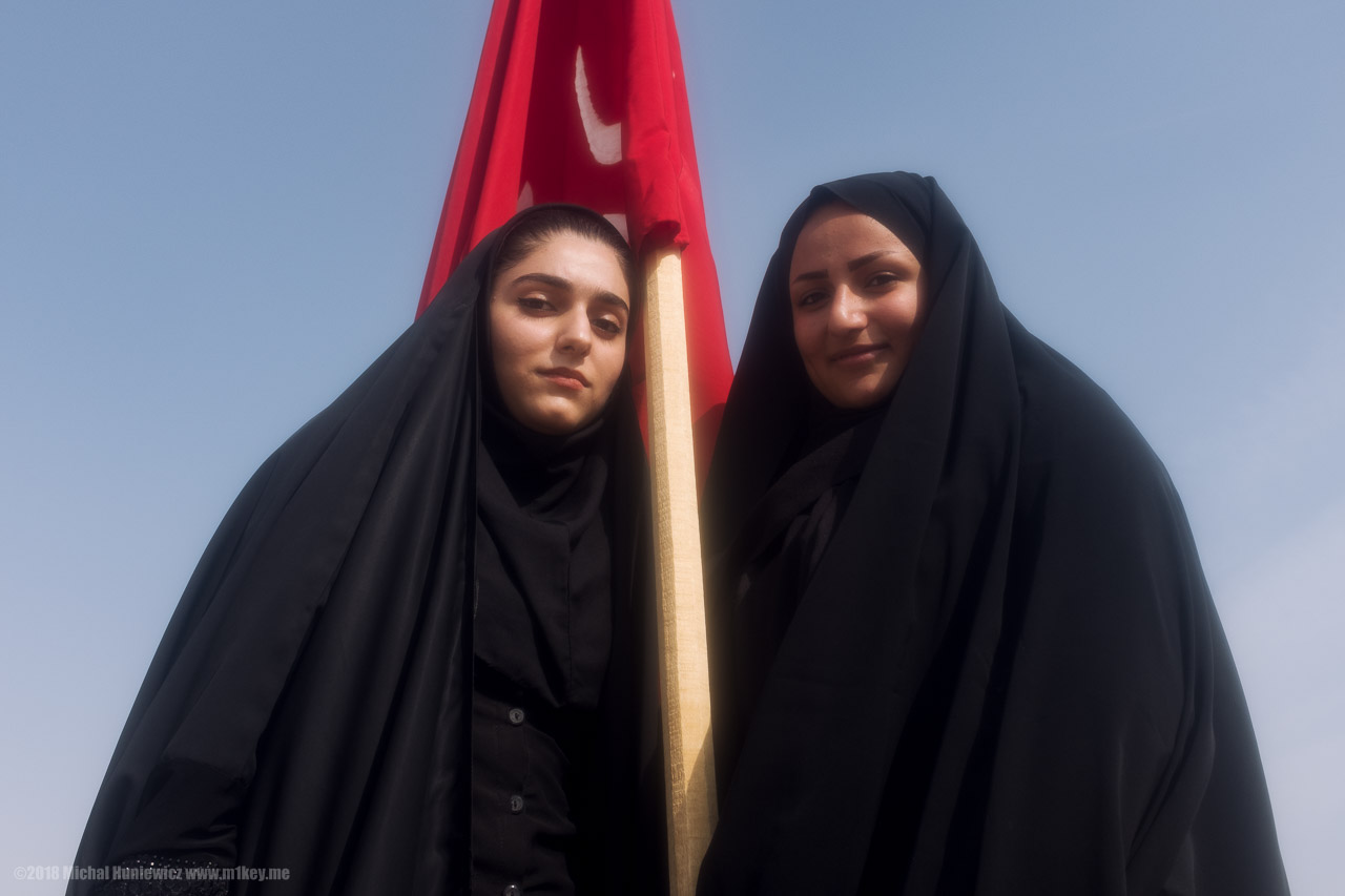 Women with a Flag