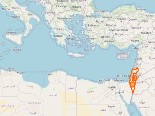 Map showing Israel location (opens in OpenStreetMap)