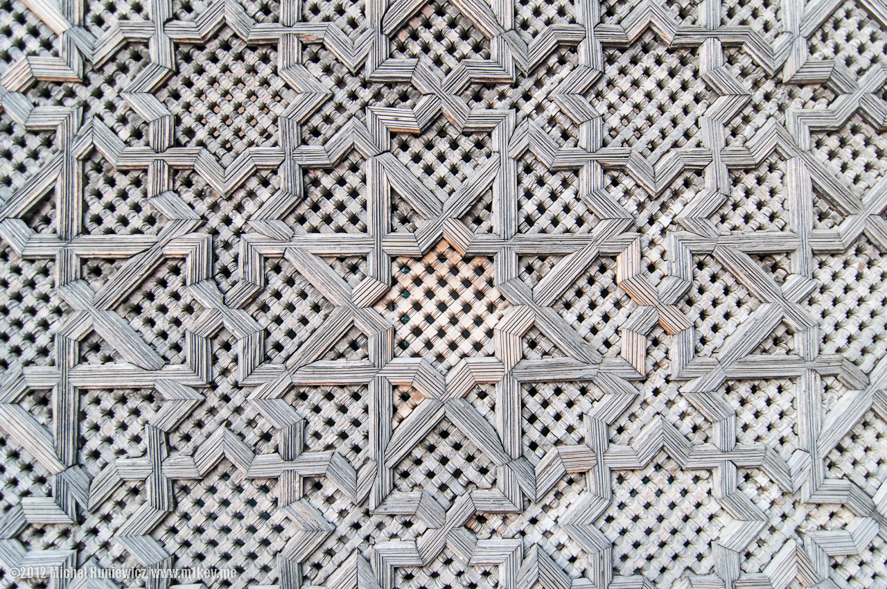 Wooden screen detail