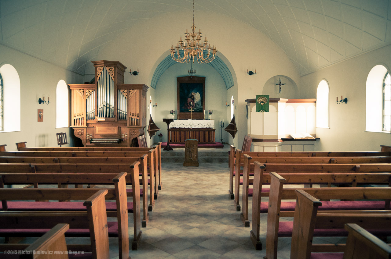 Inside the Vik Church