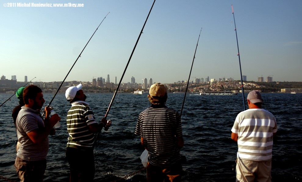 Fishing in the Bosphorus - Life in Istanbul