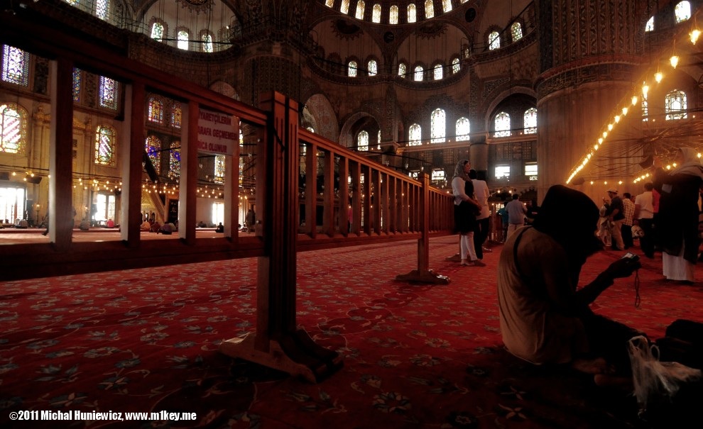 Inside the Blue Mosque - Life in Istanbul