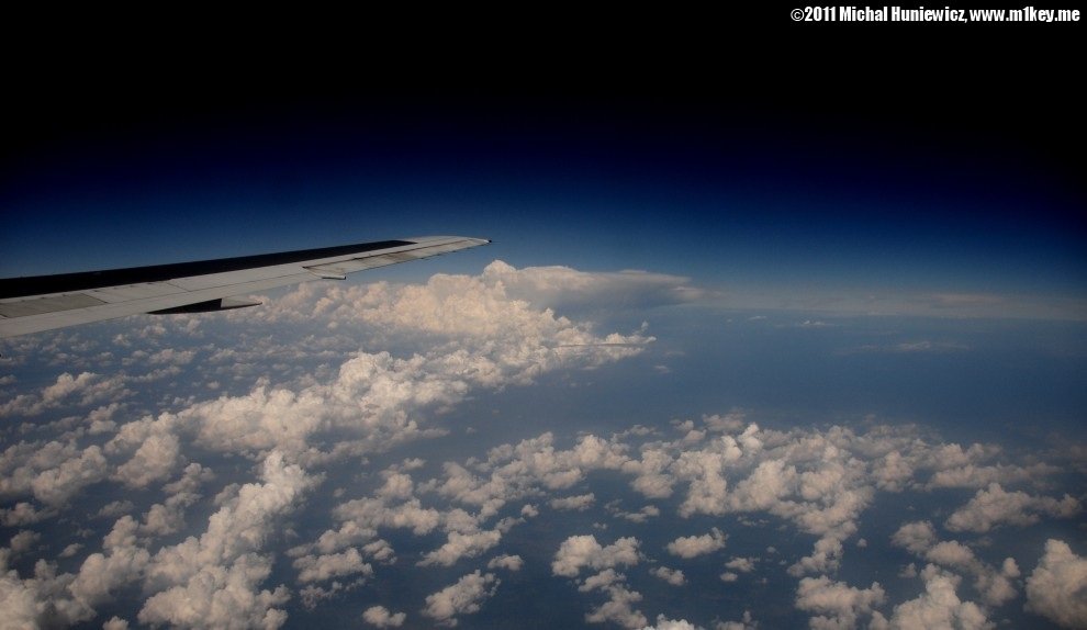 Flying home