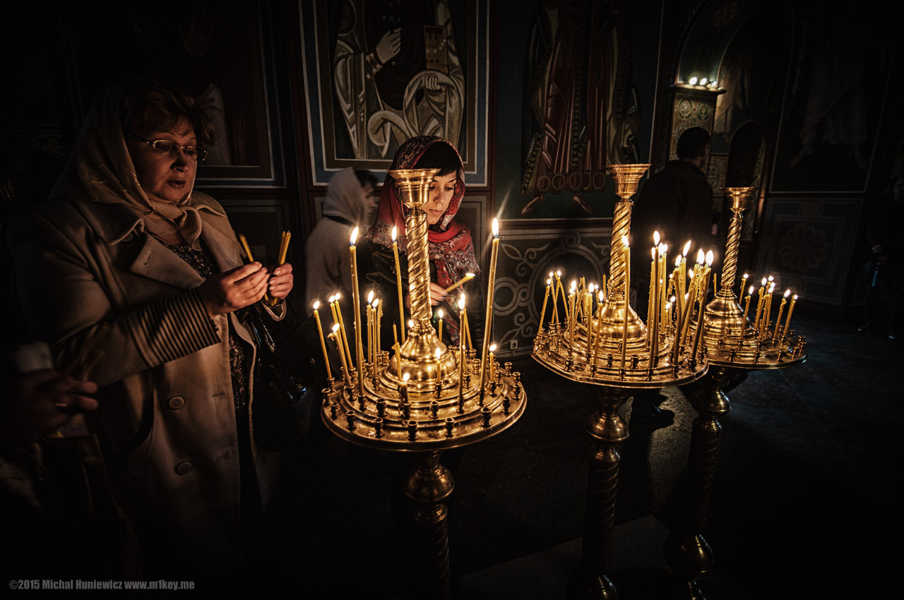 Women at St. Michael's Golden-Domed Monastery