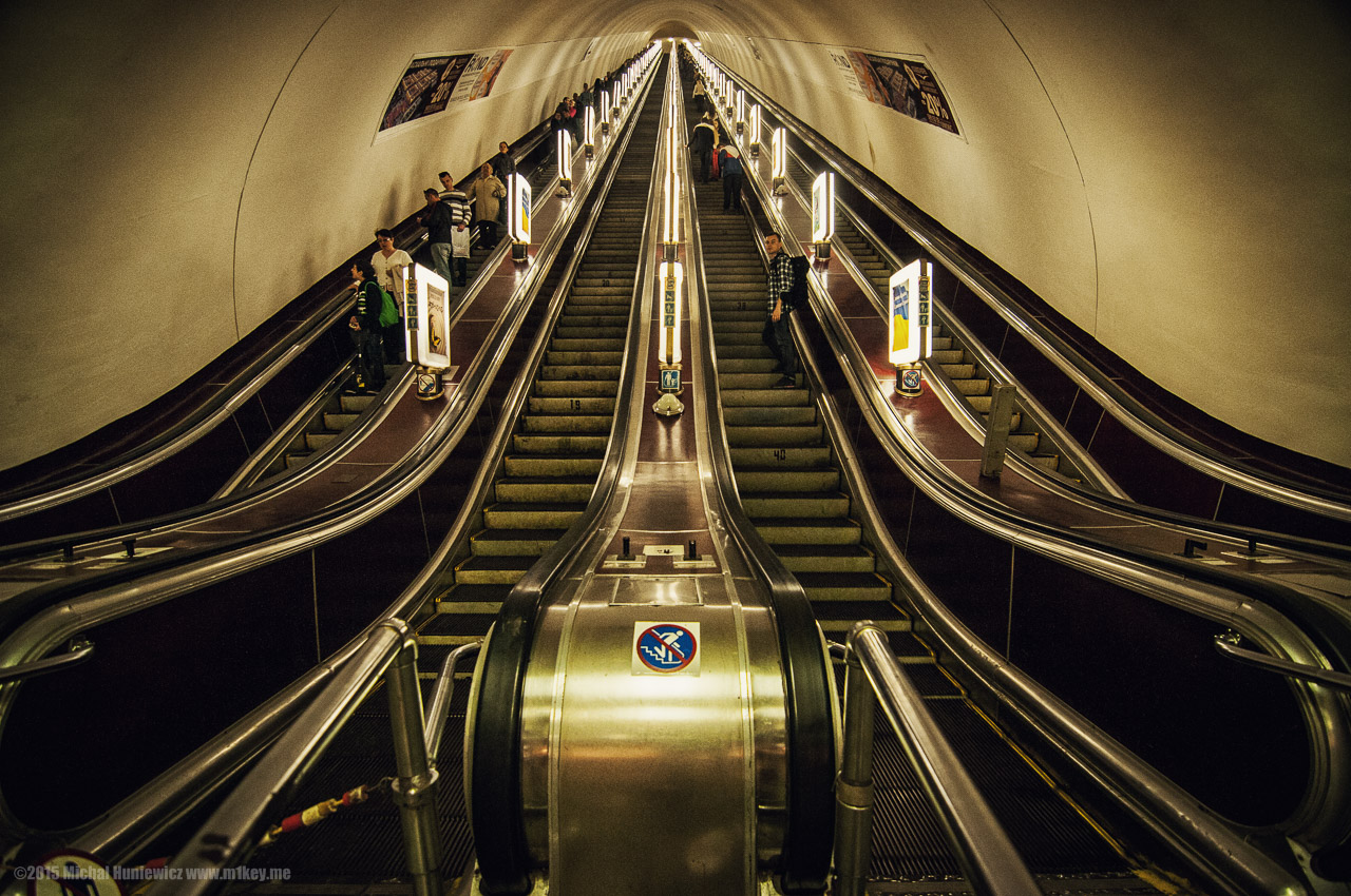 Tomasz on the Escalator