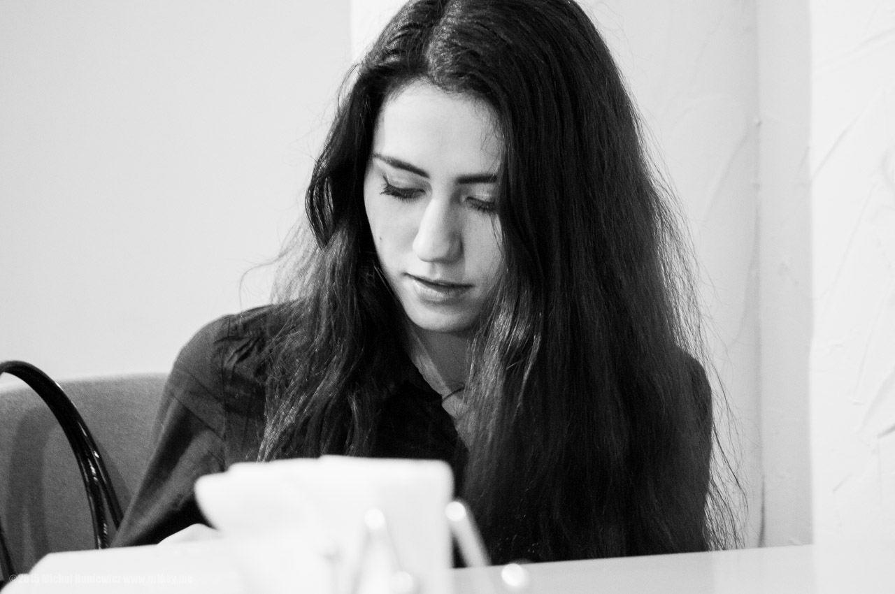 Ksenia Playing with her Phone