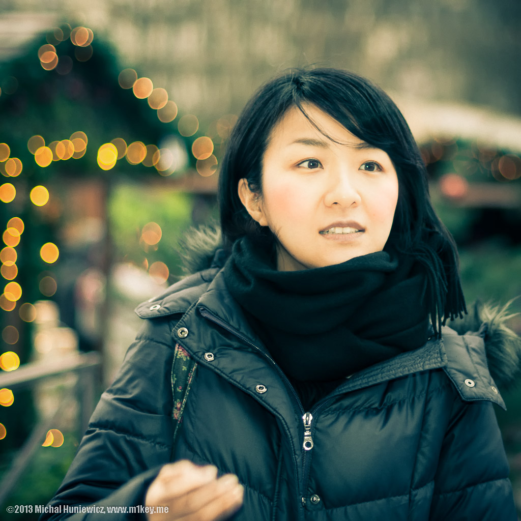 Yoko enthralled by the wonders of the Christmas Market