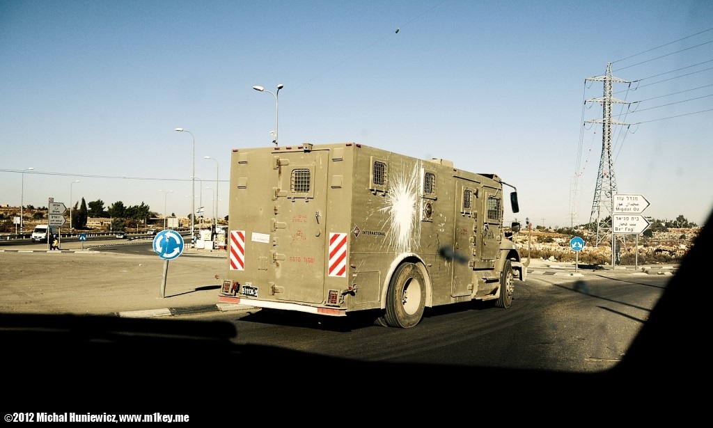 Military truck - West Bank 2011